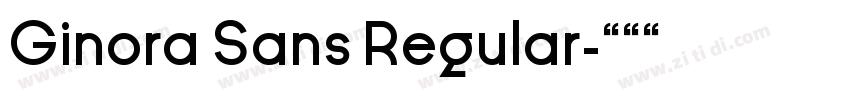 Ginora Sans Regular字体转换
